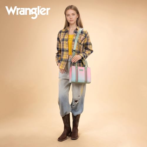 Image of Wrangler Tote Bag for Women Designer Satchel Handbags Top-handle Purses with Strap
