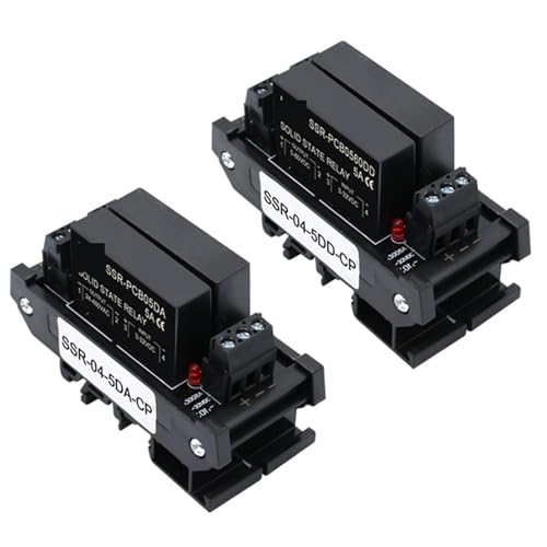 Relais statique 4 canaux DC DC 5A module SSR rail DIN - 8