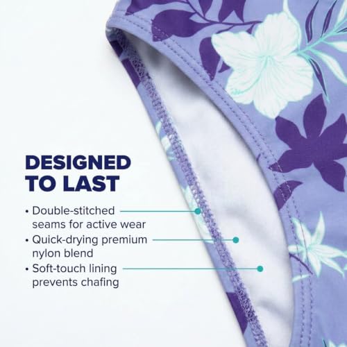 Image of Kanu Surf Girls' Beach Girl Sport Cut-Out One Piece Swimsuit