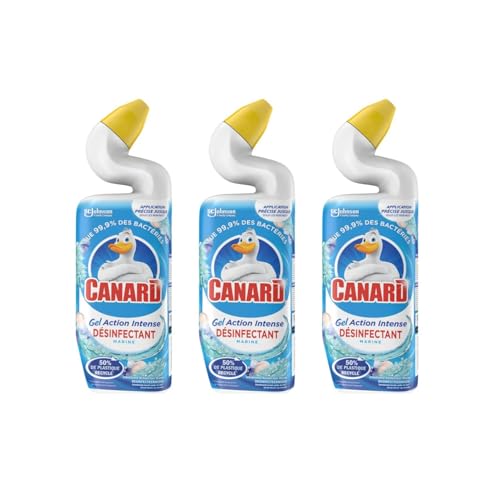 Gel Limpiador y Desinfectante de Acción Intensiva CANARD - 3 botellas de 750 ml - Aroma Marino