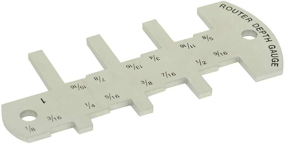Big Horn 19080 Aluminum Router Depth Gauge