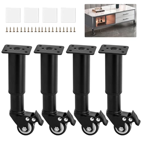 �Ƌ�p�L���X�^�[ diy �Ƌ�p�r �L���X�^�[�t�� 360�x��] �u���[�L�t�� �������߉\ �Ƌ�p�r �h�U�E�É� �r�t���Ƌ�p �Ƌ�̈ړ����y�ɂȂ� (��, 24cm-36cm)