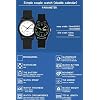 findtime Day Date Watches for Men Easy Read Dial with Luminous Analog Second Hand Arabic Numerals Waterproof Black Silicone Band Simple Design