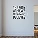 Produktbild Der Körper erreicht, was the Mind glaubt... Gym Bodybuilding Gewichtheben Wand Aufkleber Motivational quote-health und Fitness Kettlebell Crossfit Workout Boxen UFC MMA