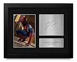 HWC Trading Andrew Garfield Spider-Man Framed Gifts Printed Signed Autograph Picture for Movie Memorabilia Fans - US Letter Size