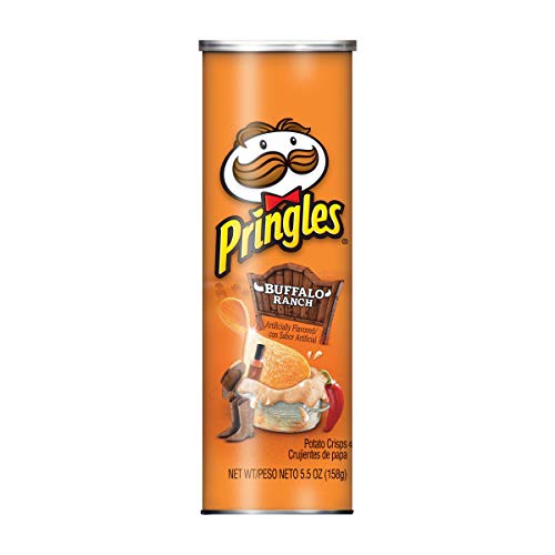 Pringles Buffalo Ranch Flavored Potato Crisps Chips, 14 Count