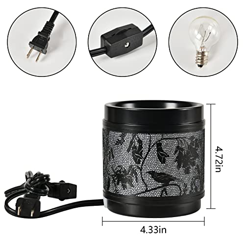 Copinpin Wax Melt Warmer, Electric Candle Melter Melting Warmer Fits Yankee Large Jar, Scented Candle Holder Candle Oil Burner For Home Decor Night Light, Gifts For Holiday #TOP3