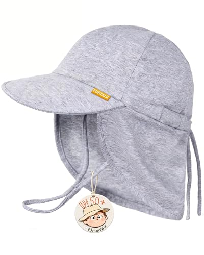 Image of FURTALK Baby Sun Hat UPF 50+ UV Ray Sun Protection Cotton Toddler Hats for Boys Girls