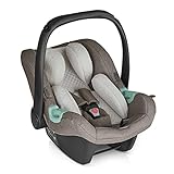 ABC Design Baby Autositz Tulip – Babyschale für Gruppe 0+ i-Size bis 13 KG – Verstellbare Kopfstütze – Seitenaufprallschutz & 3-Punkt-Gurtsystem – Farbe: nature