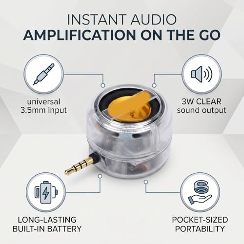 Altavoz enchufable mini de 3W con conector Jack de 3.5mm para móviles y tabletas 7