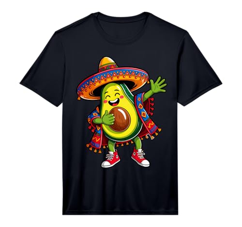 Dancing Avocado Fiesta Mexican Party Dabbing Cinco De Mayo Performance T-Shirt