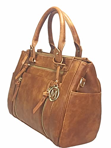 Multi Zippers Fashion Locking Faux Leather Concealed Carry Gun Shoulder Bag2