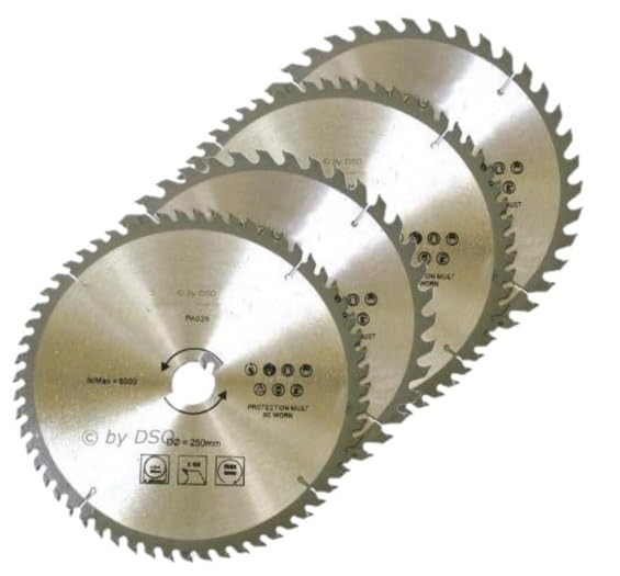 Unibos | 4Pc 250 mm 40/60 Teeth TCT Circular Saw Blades