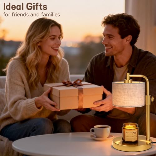 NITOWOLF Candle Warmer Lamp, Candle Lamp Warmer with Timer Adjustable Height Wax Warmer Lamp for Jar Candles, Birthday Gifts for Women Mothers Day Gifts (Gold Linen) by NITOWOLF - Image 7