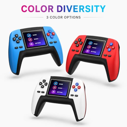 Image of Retro Video Game Console 520 in 1 for Kids & Adults, Rechargeable Handheld Gaming Controller, AV TV Output, Built-in Classic Games, Portable, Gift for Boys & Girls, Random Colour (P5)