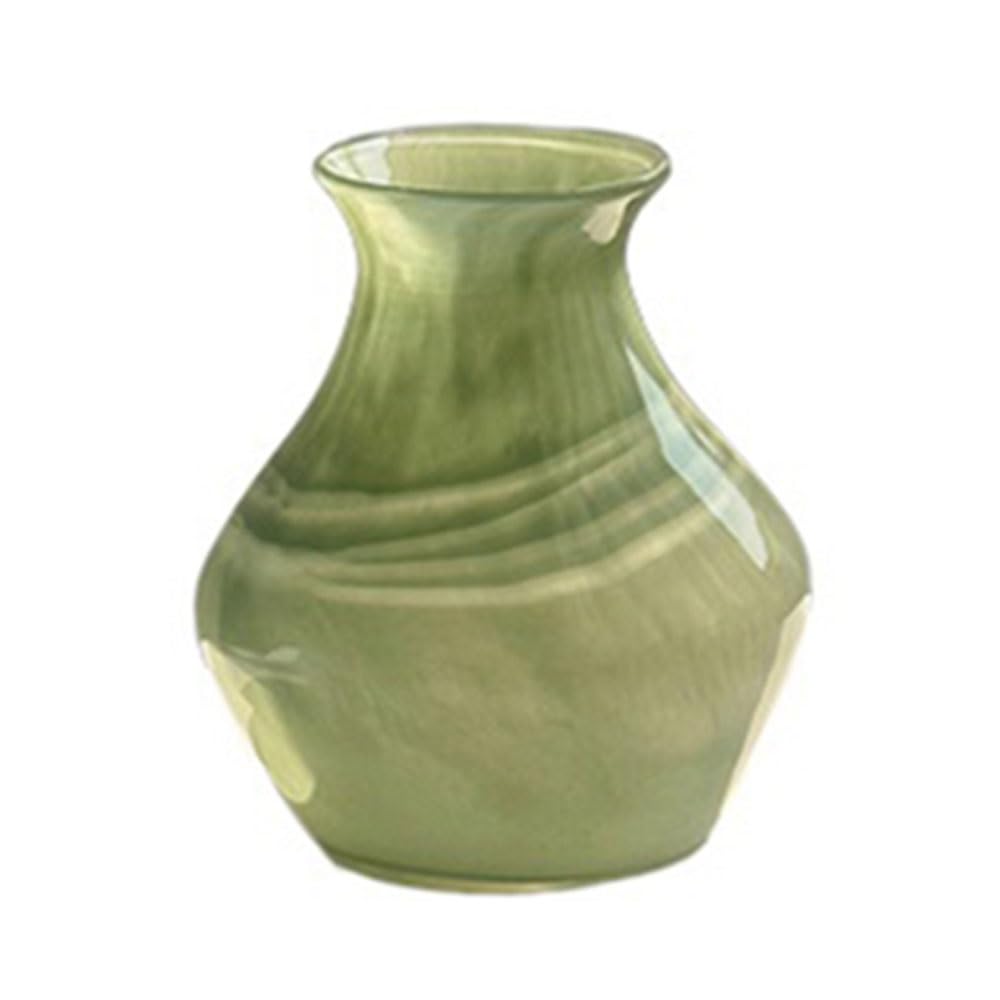 Vase en verre nuages jade (petit) pour arrangement floral et décoration de table chic