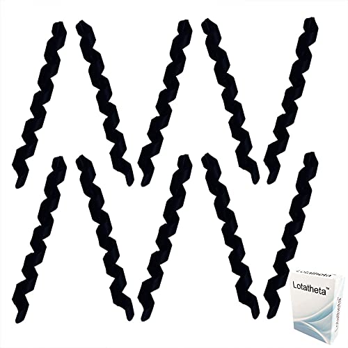 Lotatheta 10 Pcs Black Wrap Spiral Bicycle Cable Sleeve Rubber Housing Protector Frame Guard for MTB Bike Shift Brake Line Pipe Anti-Friction