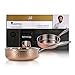 Cracco Tegame in Trilaminato Acciaio Inox, Alluminio e Rame, Ø 24 cm, profondità: 6,5 cm, capacità: 2,8 Litri, MasterPro