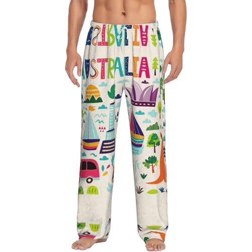 Pantalon de pyjama chaud homme flanelle contre le froid nocturne