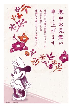 Amazon | ディズニーキャラクター 寒中見舞い 普通郵便はがき(1柄3枚入 