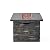 Outdoor Patio Concrete Fire Table?56-Inch Propane Fire Pit- 50, 000 BTU?Stone Pattern Fire Table?Auto-Ignition?Gas Fire Pits for Outside Patio