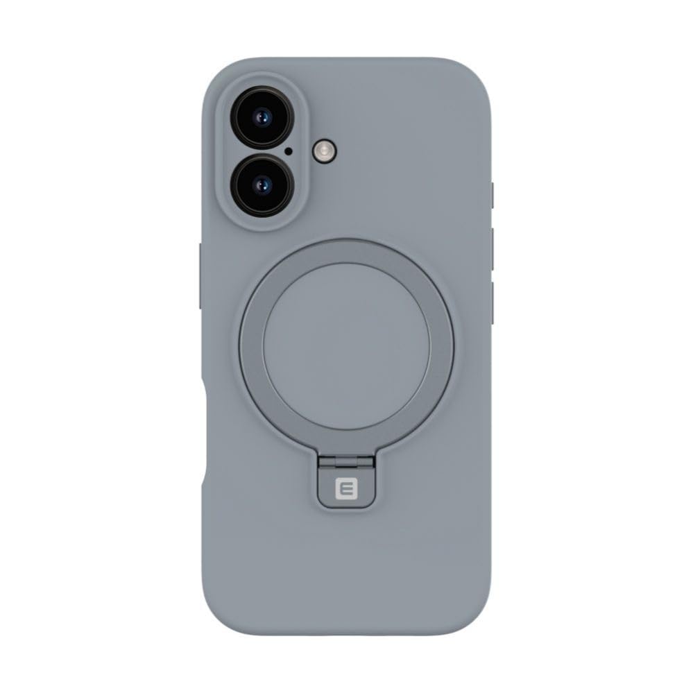 Coque iPhone 16 silicone compatible recharge magnétique sans fil et support Evelatus - 2