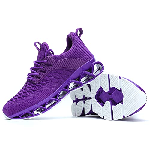 Image of Wrezatro Women's Slip on Walking Running Shoes Blade Tennis Casual Fashion Sneakers Comfort Non Slip Work Sport Athletic Trainer