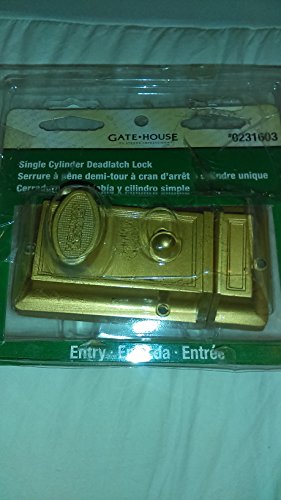 Single cylinder deadlatch lock
