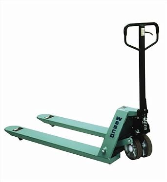 Wesco Industrial Products 272776 CPII Pallet Truck with Handle, Moldon Nylon Wheels, 5500 lb. Load Capacity, 63" Length x 27" Width x 48" Height