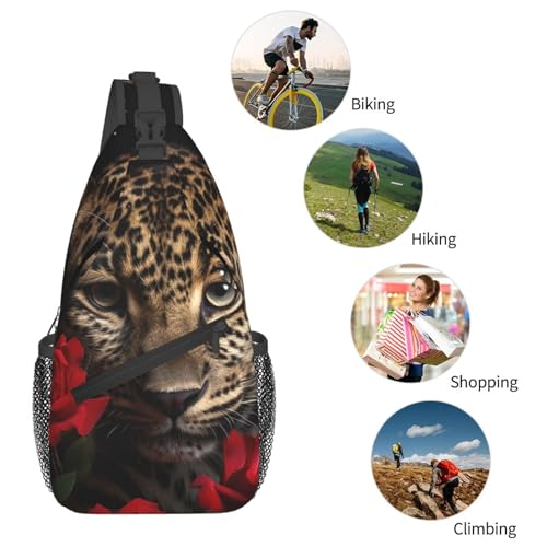 Mochila de cruz para senderismo negra ajustable miniatura 6