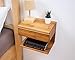WOODCHES Floating Nightstand Side Accent or End Table with Storage Drawer, Wood Bedside Shelf, Handmade Floating Table (CAPE TOWN)