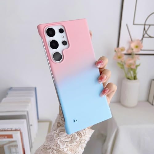 Coque Samsung S23 Ultra antichoc et ultra fine rose | Étui rigide sans cadre