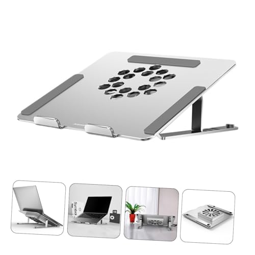 Base para portátil ajustable con ventilador y aleación de aluminio miniatura 5
