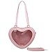 Ita Bag Bolso bandolera con forma de corazón para mujer - JK Bag Lolita Kawaii DIY Cosplay Beach Bag, Pink, Talla única