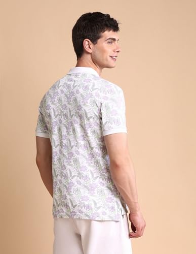 Image of U.S. Polo ASSN. Printed Polo T Shirts for Men - 100% Cotton, Half Sleeves Mens Tshirt