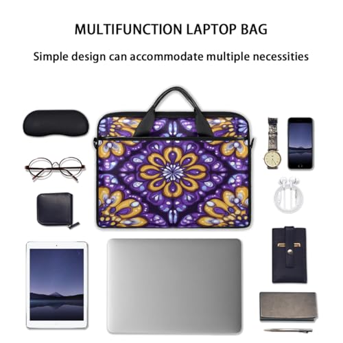 Bolsa para portátil Psychedelic Geometric Mandala 15'' miniatura 7