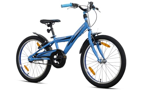 Rezzak 20 Zoll Kinderfahrrad Jungenfahrrad mit Rücktrittbremse Blau