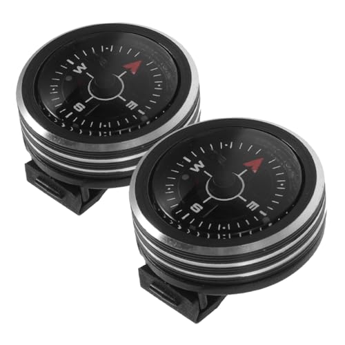 Brújulas de reloj desmontables Hemoton 2 pcs para camping miniatura 1