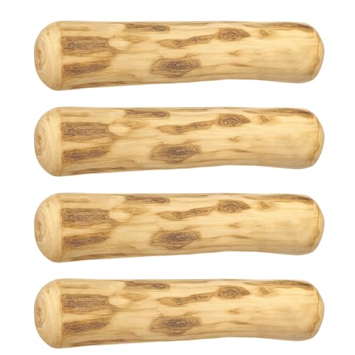 JcvPot Kaffeeholz Für Hunde, 4 Stück Kauholz Für Welpen, XXS Hundespielzeug Zur Zahnpflege, Natürliches Kauspielzeug Für Kleine Hunde, Länge 14 cm, Durchmesser 1,8-2 cm