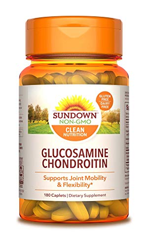 Glucosamine Chondroitin by Sundown, Dietary Supplement with Calcium and Vitamin D3, Supports Joint Health, 180 Caplets
