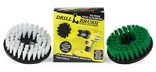 Drill Brush - Kitchen Tools - Grout Cleaner - Large Spin Brush Kit - Clean Stove, Oven Rack, Sink, Tile, Counter, Cabinets, Floors - Glass Cleaner - Upholstery, Leather, Fabric, Vinyl - Carpet Cleaner