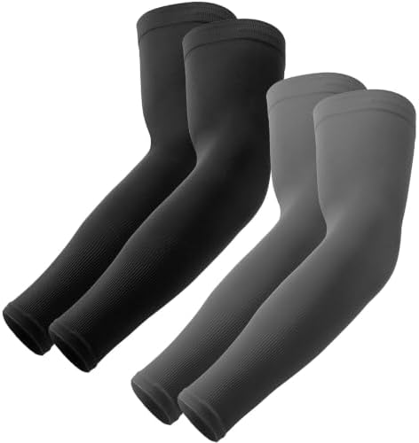 OutdoorEssentials UV Sun Protection Arm Sleeves - Cooling Compression Arm Sleeve - Sports & UV Arm Sleeves for Men & Women