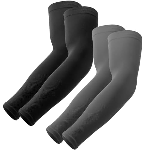 Image of UV Sun Protection Arm Sleeves - UPF 50 Cooling Compression Sleeves for Men & Women - Arm Cover /Protector for Basketball, Voleyball, Golf, Baseball, Football, Running, Cycling & Other Outdoor Sports