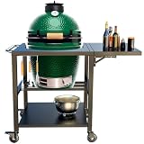 Glacenox Heavy-Duty Grill Table Cart for Large Big Green Egg