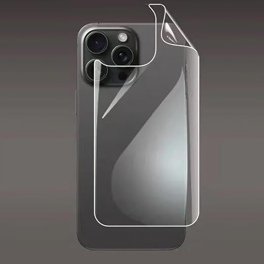 Ultra HD Transparent Back Screen Protectors for iPhone 16 Pro (6.3 inch) Soft TPU Anti-scratch Rear Hydrogel Film Not Glass