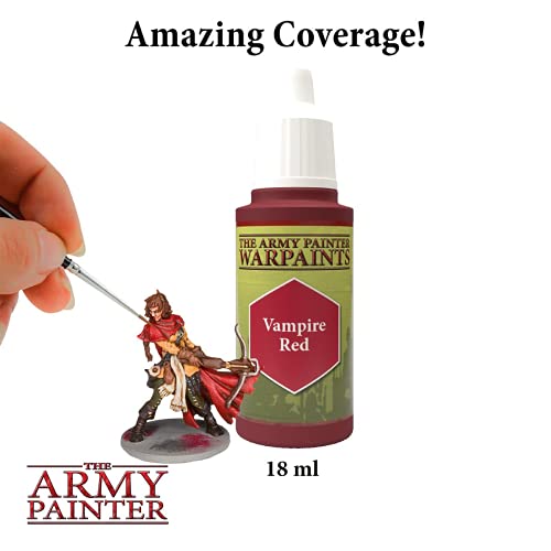 The Army Painter Vampire Red Warpaint - Acrylic Non-Toxic Heavily Pigmented Water Based Paint For Tabletop Roleplaying, Boardgames, And Wargames Miniature Model Painting #TOP1