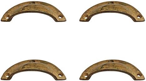 Adonai Hardware Kittim Antique Iron Drawer Pull (Rust Living Finish)