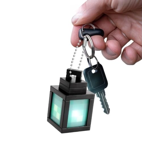 PET OFFICER �L�[�z���_�[ 3D �s�N�Z�������ꂽ�}�C���N���t�g �����^�� �i�C�g���C�g - USB �[�d���i�C�g�����v�ALED ���[�h���C�g �^�b�` �X�C�b�` (�����^���^�u���[���C�g�L�[�z���_�[�y�[�d���z)