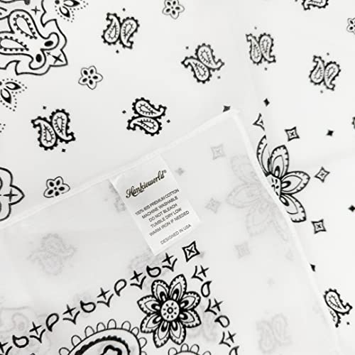 Image of Single Pack Bandanas 60s Premium Cotton Soft Thin Handfeel Large Handkerchief for Men and Women