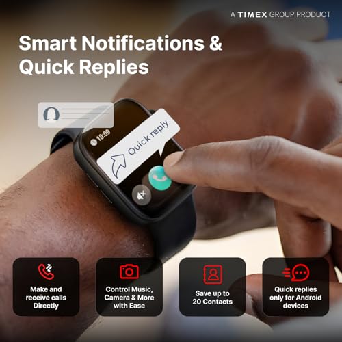 Image of TIMEX iConnect Navigator 1.83 inch(4.6cm) Display with Turn By Turn Navigation & BT Calling Smartwatch for Unisex - TWIXW900T
